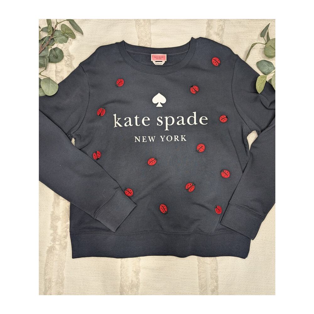 Kate Spade Ladybug Sweatshirt in Navy